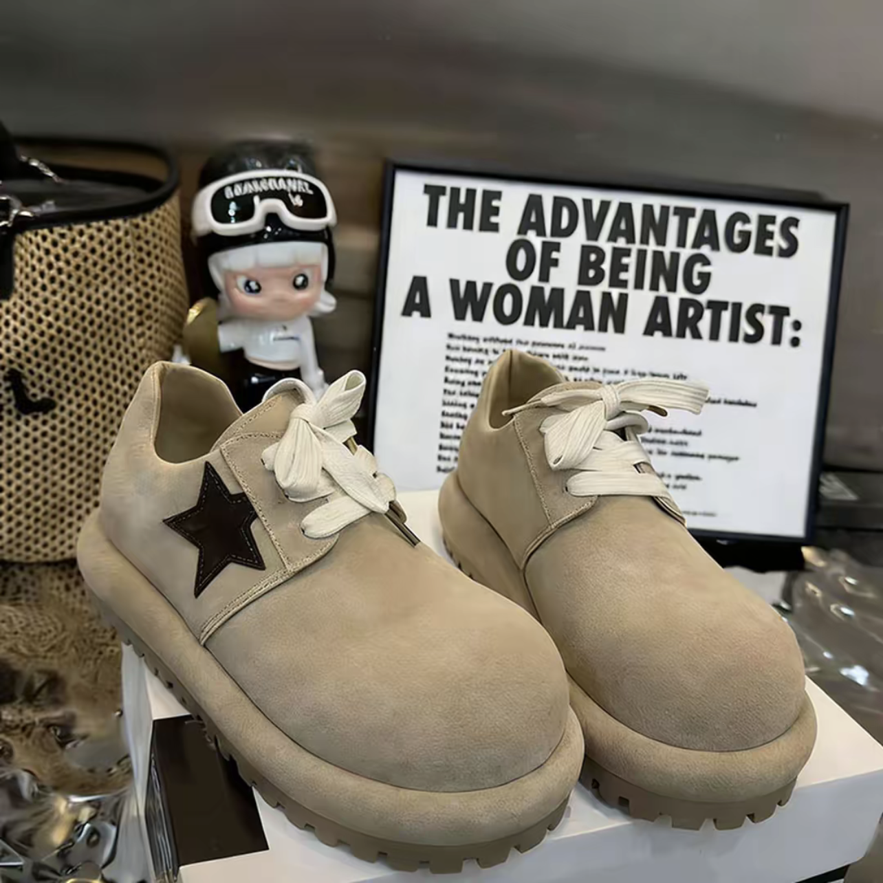 2026年早春新款丑萌大头系带勃肯鞋女休闲厚底增高舒适百搭单鞋女,女鞋,勃肯鞋/软木鞋,淘宝优惠券,粉丝福利购,淘宝优惠卷