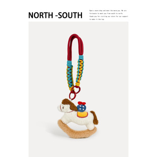 可爱卡通福袋木马玩偶包包挂件毛绒小马公仔钥匙扣新年创意送礼物