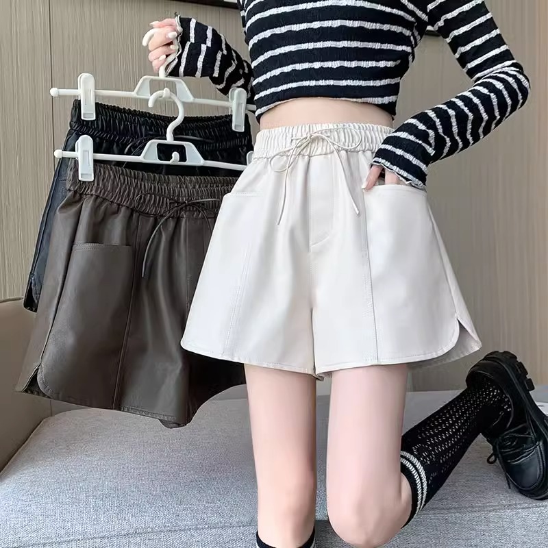 高腰百搭短裤显瘦阔腿休闲裤