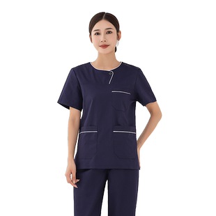 TIANMEITIANSI/恬美天使洗手衣套装藏蓝色刷手服手术衣美容工作服