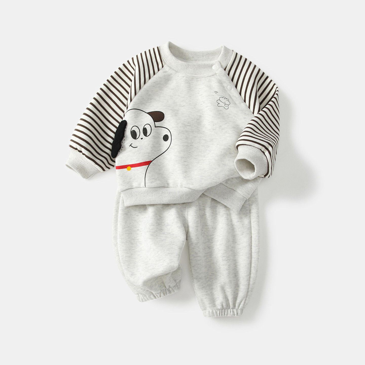 婴儿套装2026春装男宝宝卫衣套头两件套男童春季休闲卡通外出衣服