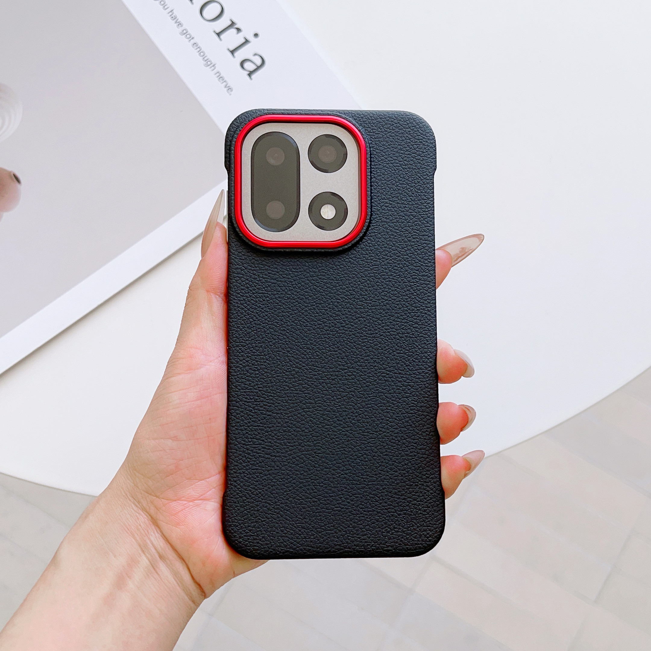 onePlus+一加15+PC+无边框荔枝纹