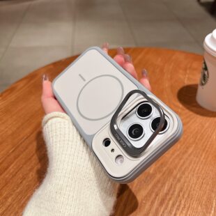 镜头支架磁吸壳适用于苹果17ProMax手机壳新款iPhone16promax全包相机按键13/14plus软边防摔12磨砂15pro外壳