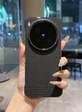 简约小众适用于vivoX300pro手机壳新款小魔方皮纹x200s电镀无边框vivoX200pro防摔保护套x300男女款promini