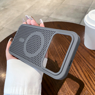 新款蜂窝网孔散热适用红米k90promax手机壳透气散热k90磁吸高级感全包防摔k80/k80pro创意时尚男女情侣k70pro