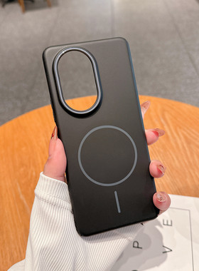 新款柔润PC配色磁吸适用于华为nova13pro高级感时尚全包大孔硬nova13磁吸充电肤感简约防摔情侣手机壳nova12