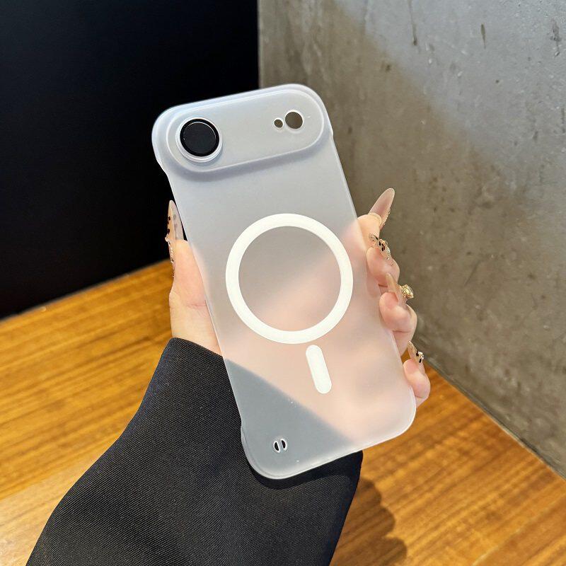 适用苹果17Air手机壳新款iphone16promax高级感15pro磁吸充电14男女13全包防摔12简约11磨砂半透无边框PC硬壳