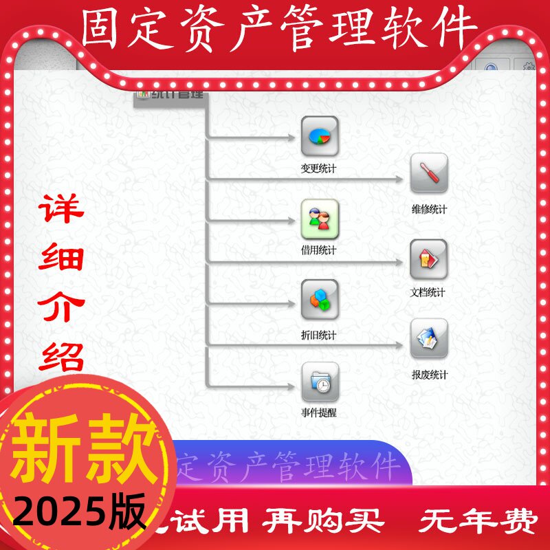 美萍固定资产管理系统企业固定资产单位企业档案资产转移折旧软件