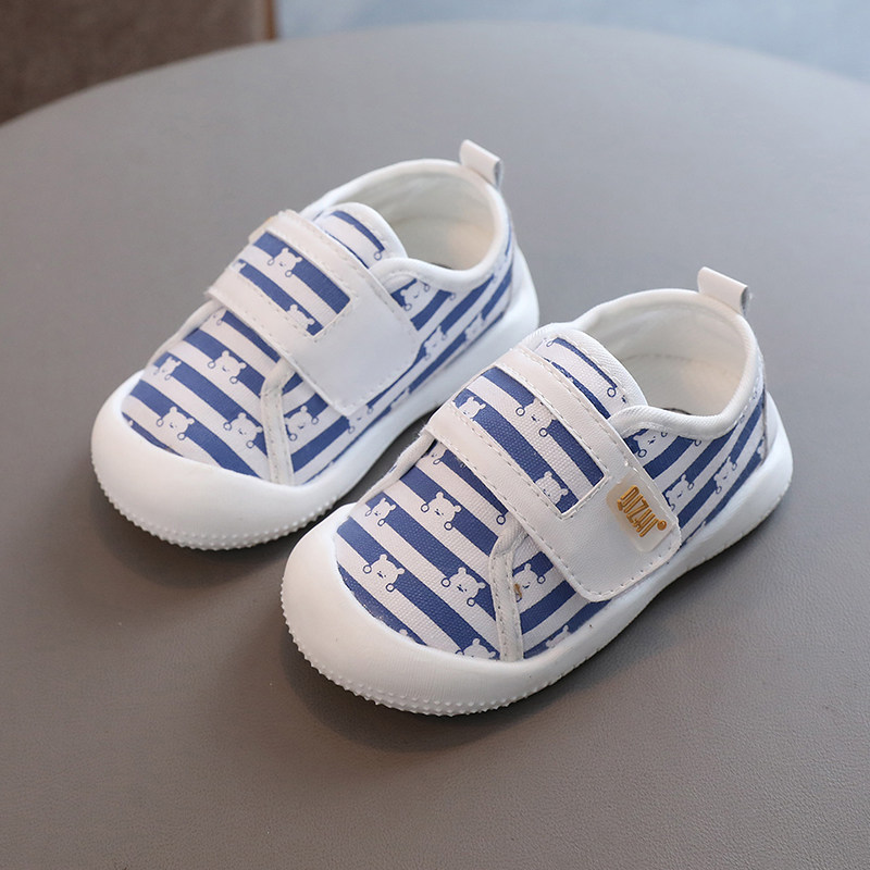 男宝宝学步鞋软底春秋7-9-12个月婴儿鞋子女1一2岁半防滑轻便单鞋