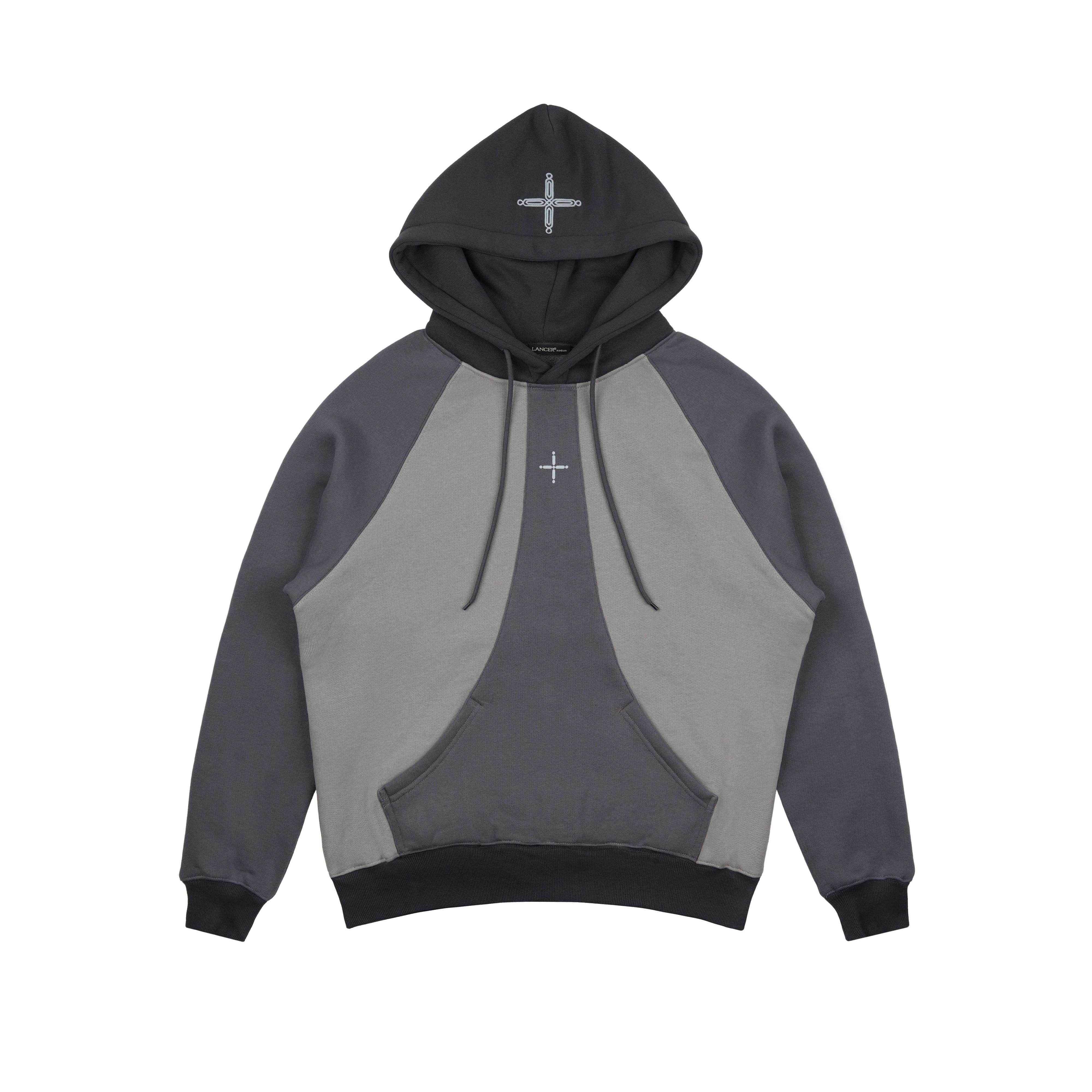 LANCER兰寺拼接加棉卫衣