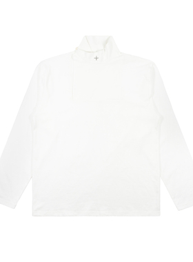 LANCER(兰寺) AW20 CELADON* HIGH COLLAR 可翻领式高领系扣TEE恤