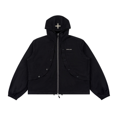 Lancer兰寺泡泡纱泡棉质感风衣