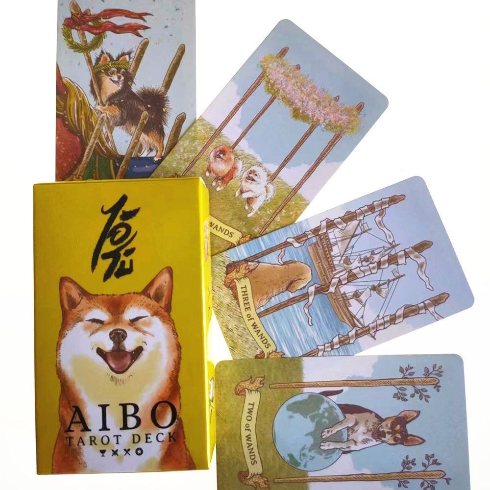 新款可爱狗狗艾博卡牌Aibo Tarot英文版现货可爱风 模玩/动漫/周边/娃圈三坑/桌游 桌游卡牌 原图主图