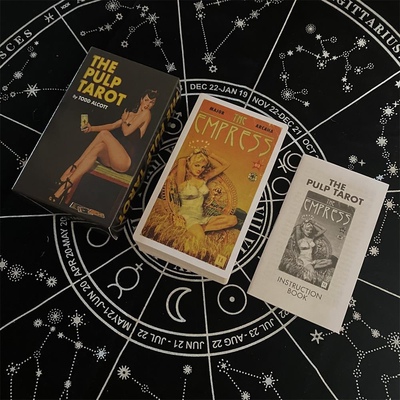 12×7cm庸俗卡牌The Pulp Tarot 英文桌游卡牌游戏