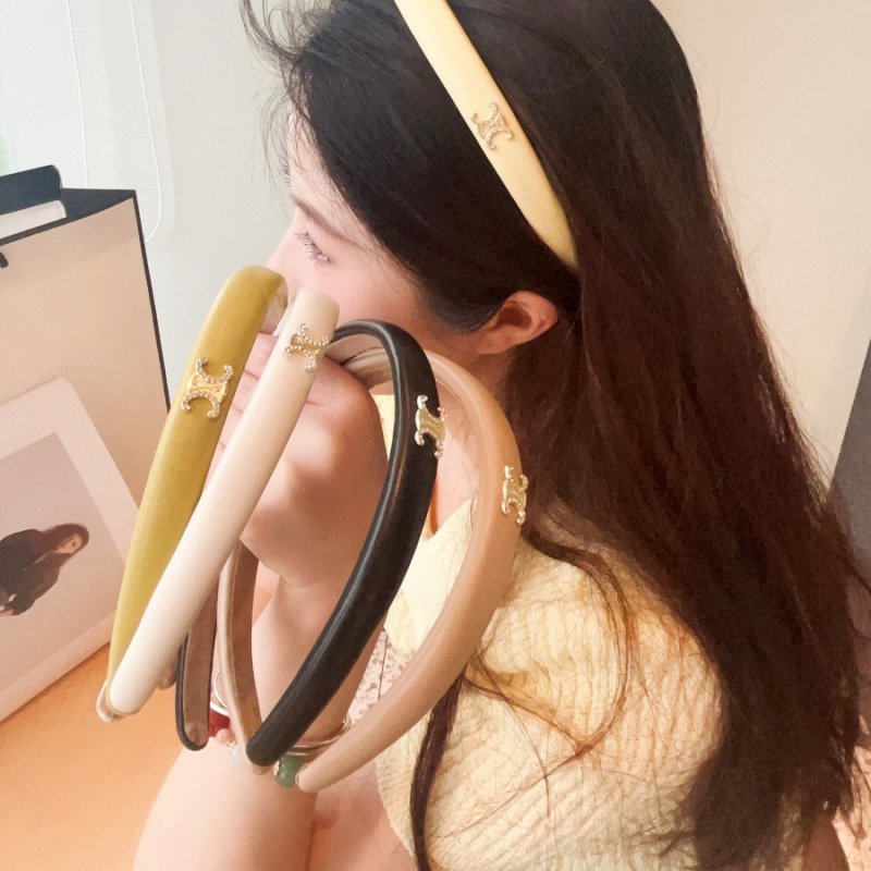 凯旋门高版本闪钻刘海发箍PU皮细