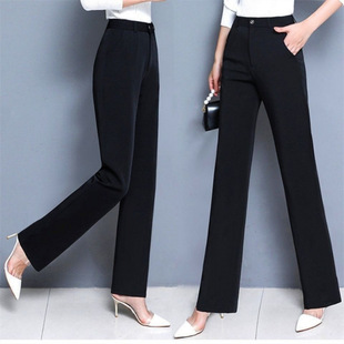高腰显瘦职业西裤 女韩版 女新款 春夏秋季 子 西装 工作长裤 直筒裤