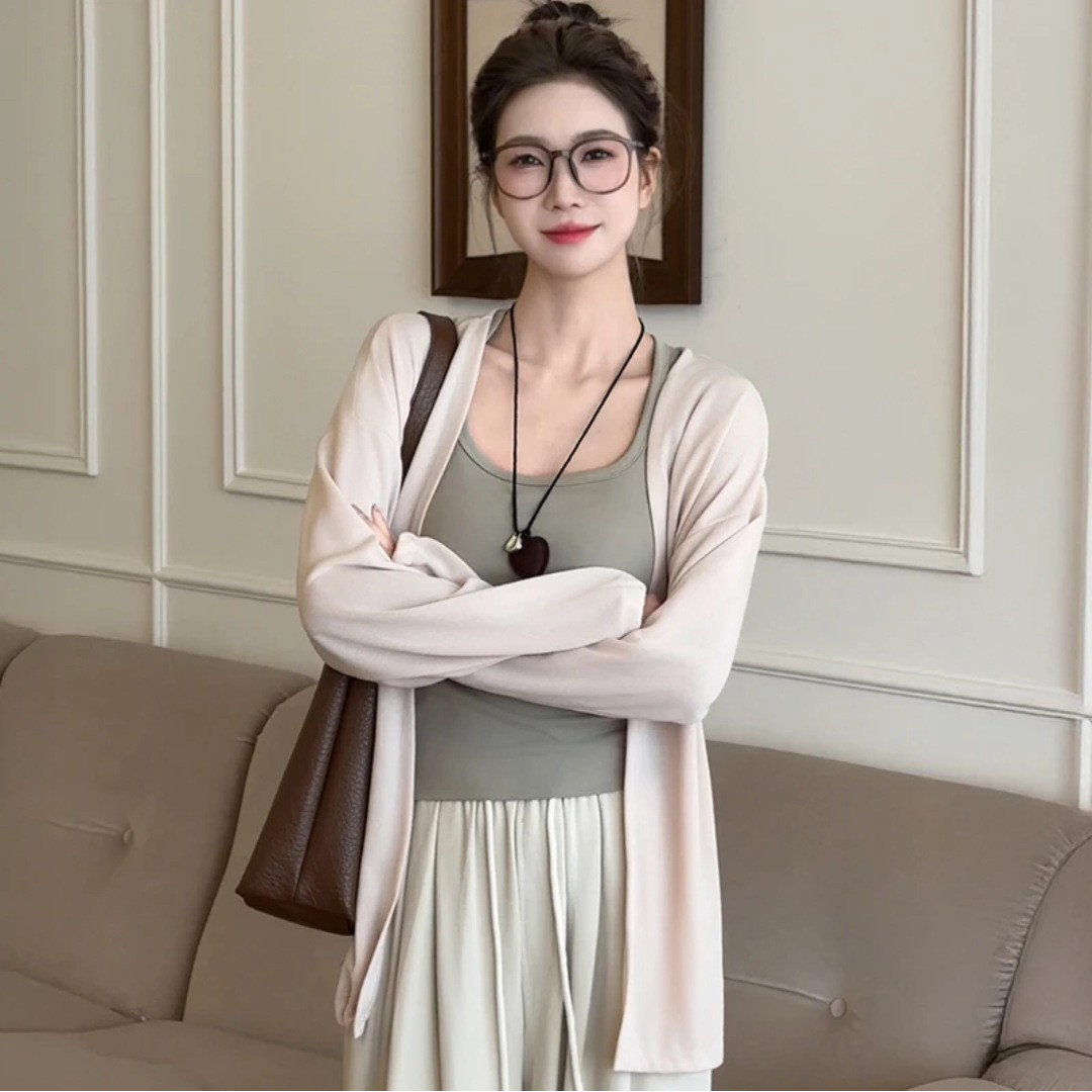 长袖女针织衫春季时尚防晒夏季韩版宽松空调罩衫薄款气质女装开衫,女装/女士精品,毛针织衫,淘宝优惠券,粉丝福利购,淘宝优惠卷