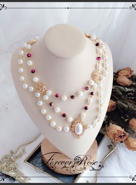 蔷薇原创手作风华丽款可改色项链