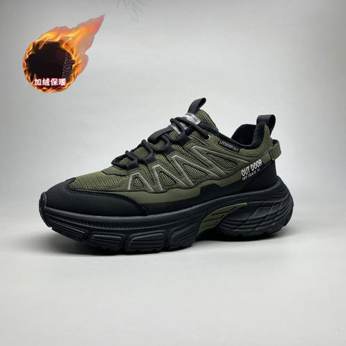 加绒保暖秋冬季新款老爹鞋男鞋