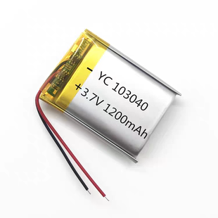 103040聚合物锂电池3.7v 1200mAh颈椎按摩器电池榨汁机果汁杯