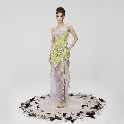 MildRate纯欲吊带半裙套装