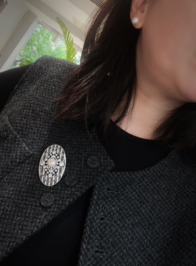 S925银原创设计胸针