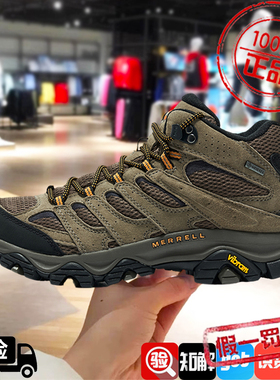 MERRELL迈乐户外运动徒步鞋情侣MOAB3 MID GTX防水透气登山鞋男女