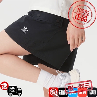 阿迪达斯三叶草女裤子2026夏季新款舒适宽松运动跑步短裤JD1514