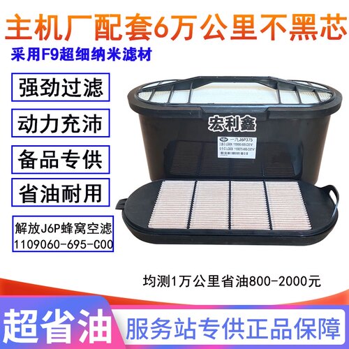 一汽解放j6p蜂窝空气滤芯