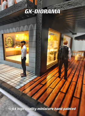 GX-DIORAMA 1/64人偶 商务型男 二人组 写实人物系列