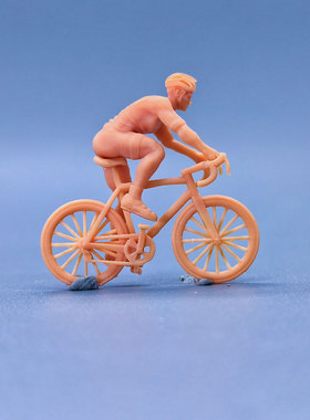 SuperGe1/64白模人偶自行车手素模直接上色S935-6