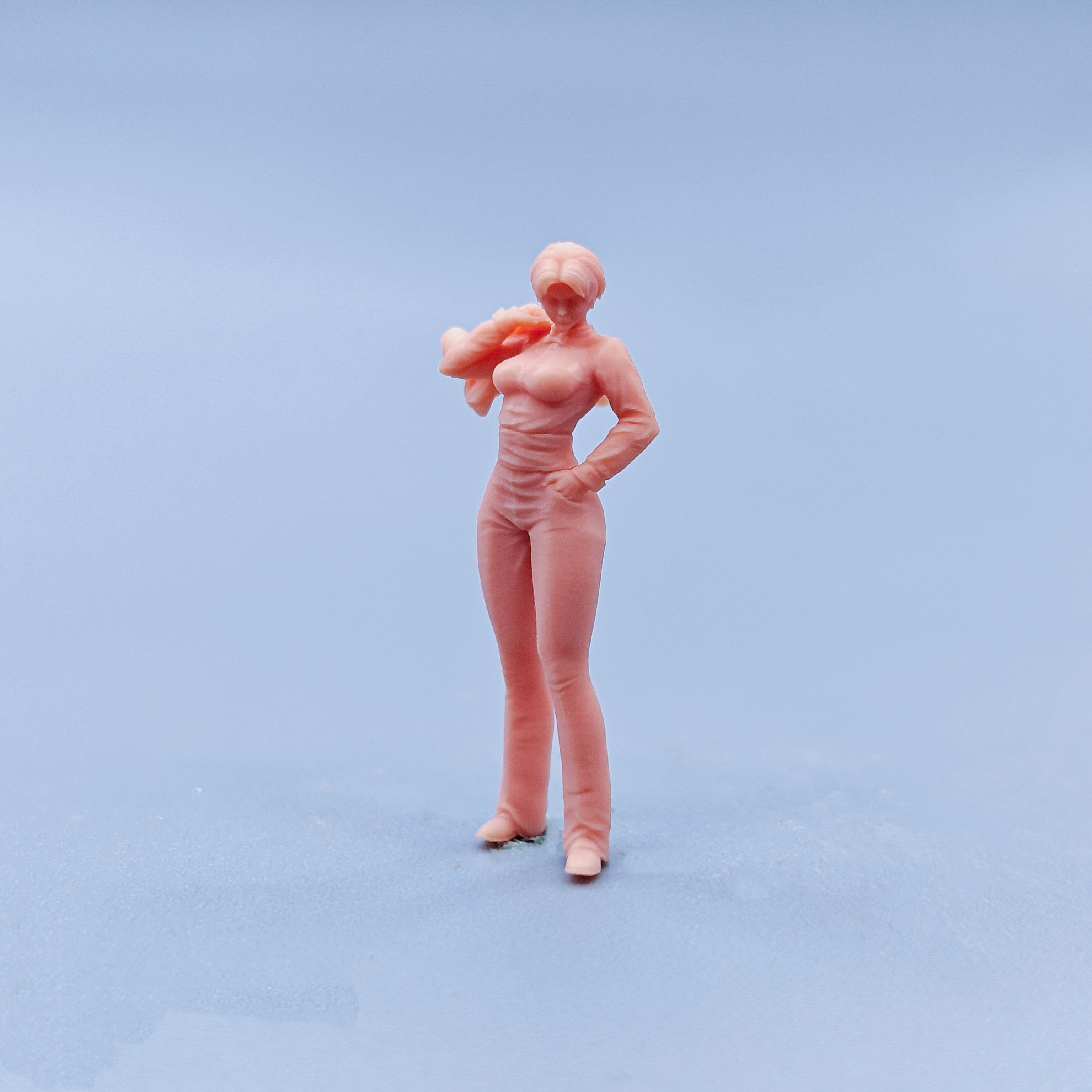 【嗯哼模型】现货1:64人偶1:43微缩白模 拳皇king D105 D106