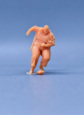 SuperGe1/64白模人偶大胖子+薯片写实人物直接上色S701