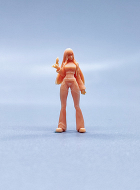 【嗯哼模型】1:64人偶1:43微缩白模性感站姿拳王 库拉 Kula V701