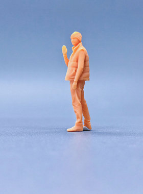 SuperGe1/64白模人偶SayHiMan打招呼可直接上色手工handmadeS501