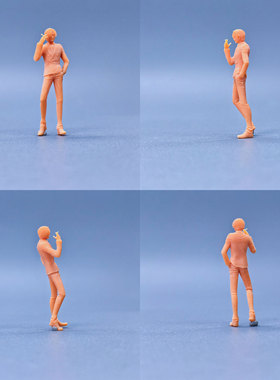 SuperGe1/64白模人偶海贼航海山治素模直接上色H434