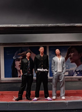 现货 WT Minifactory 1/64人偶  热血高校 三人组 微缩搭配收藏