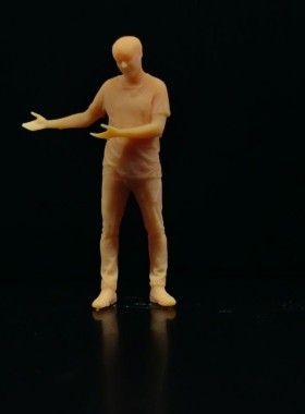 SuperGe1/64白模人偶这边请男素模直接上色T402