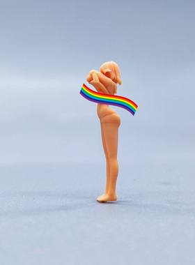 SuperGe1/64白模人偶斩服少女缠流子换衣服素模直接上色S538