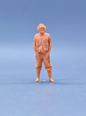 SuperGe1/64白模人偶建筑工程师帅气听歌插口袋直接上色S708