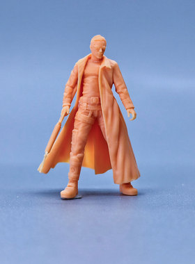 SuperGe1/64白模人偶黑客帝国男主素模直接上色S238