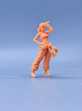 SuperGe1/64白模人偶动漫维修女工直接上色手工handmade-S535