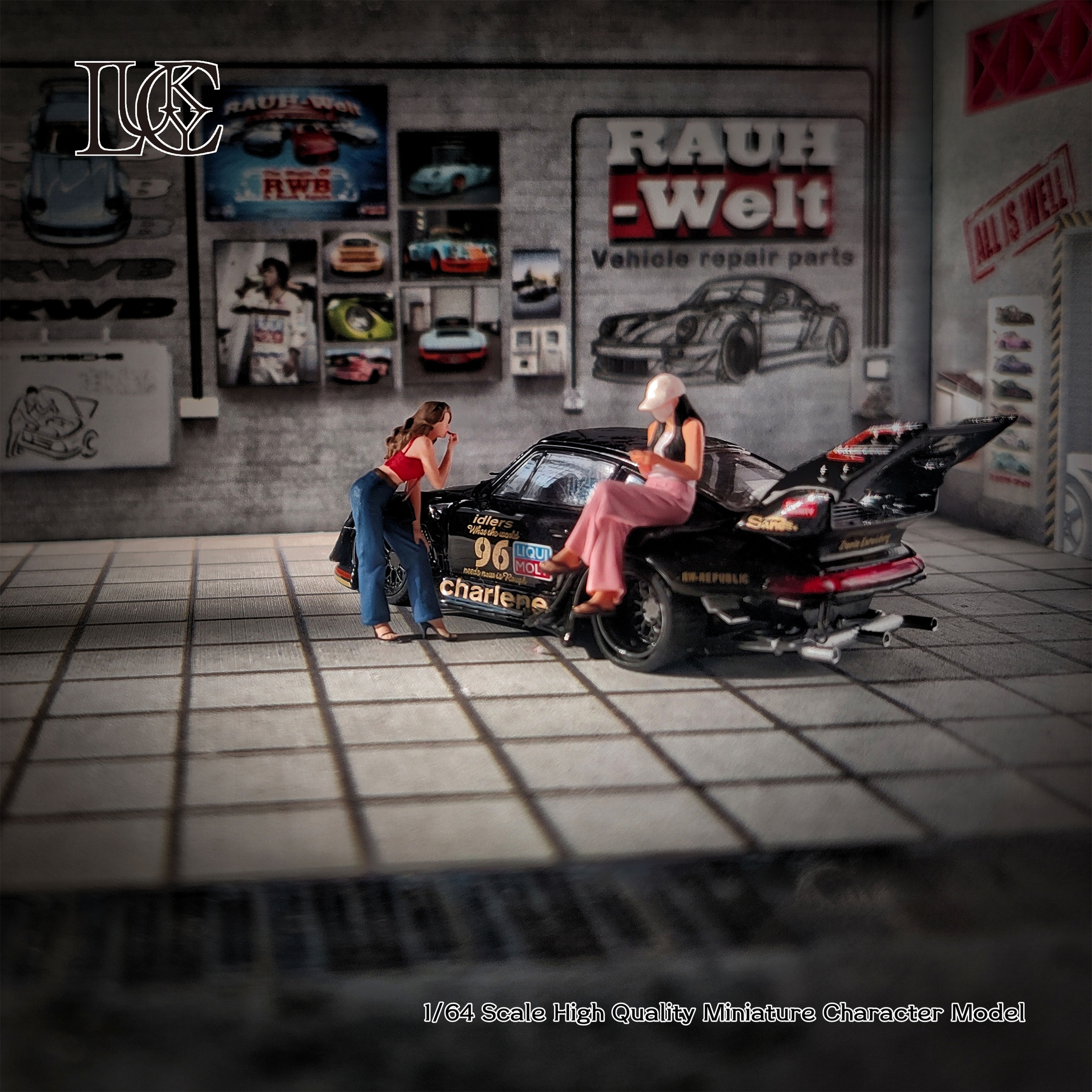 Lucky Studio 1/64人偶 口红女&口罩女 二人组 预定收藏摆设爱好