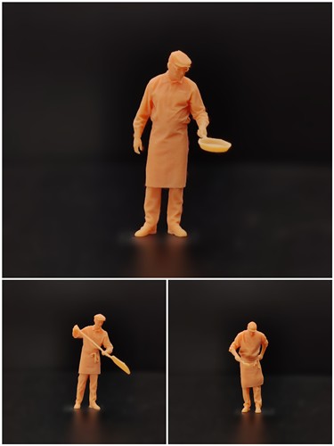 厨师炒菜.煎锅.拿大铲