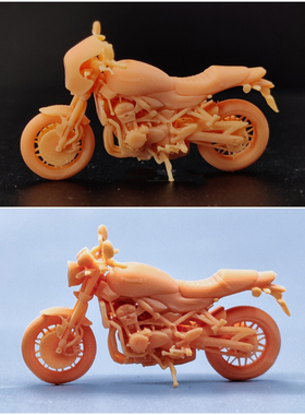 SuperGe1/64白模摩托车Kawasaki-z900rs-2019素模 T616 T835