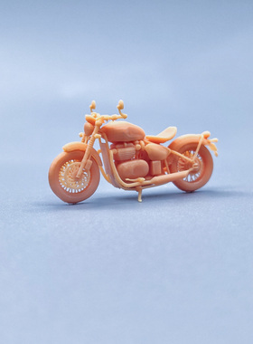 【嗯哼模型】1:64人偶1:43微缩白模凯旋Bobber 1200cc 摩托车V132