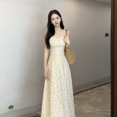 【仙缦浮光】设计感纯欲风连衣裙