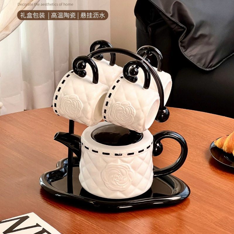 高档小香风水具套装法式复古茶具水杯轻奢高级感新婚礼物伴手礼品,餐饮具,水具套装,淘宝优惠券,粉丝福利购,淘宝优惠卷