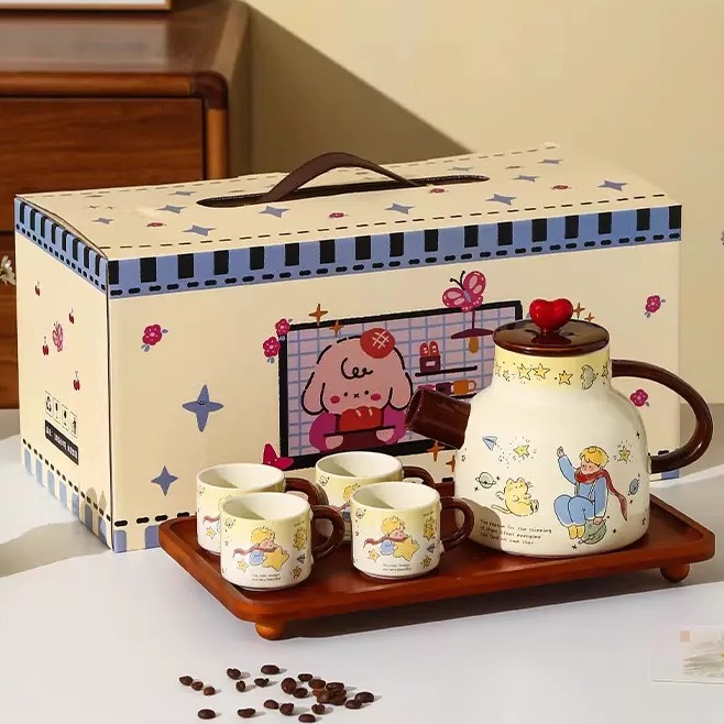 小王子陶瓷餐具碗盘套装茶具套装礼品高颜值杯子水具生日礼物家用