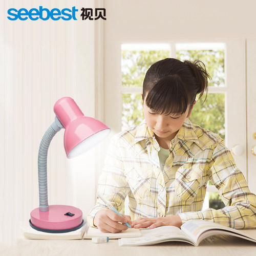 视贝插电老式台灯led台灯护眼书桌大学生宿舍卧室家用儿童小台灯